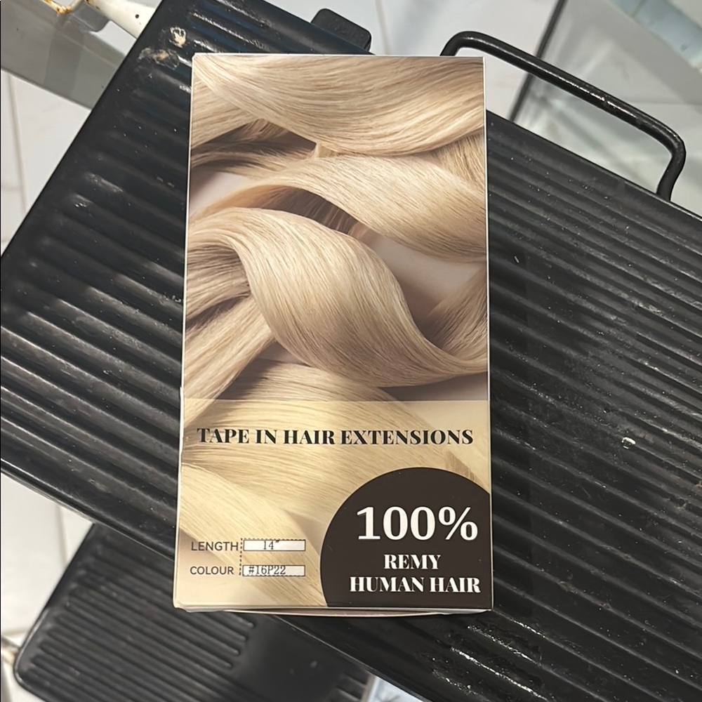 Tape-In Remy Human Hair Extensions - Blonde